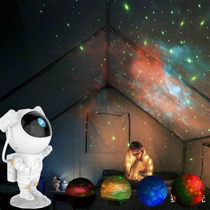 Astronaut Galaxy Projector - 360 Magnetic Head Rotation, Remote Control