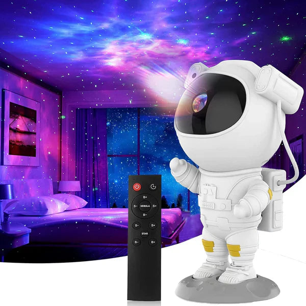 Astronaut Galaxy Projector - 360 Magnetic Head Rotation, Remote Control