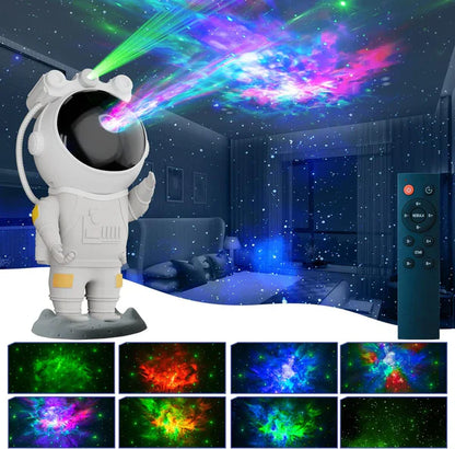 Astronaut Galaxy Projector - 360 Magnetic Head Rotation, Remote Control