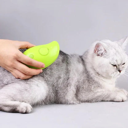 Cat Steam Brush : 4 in 1 Cat & Dog Grooming Comb